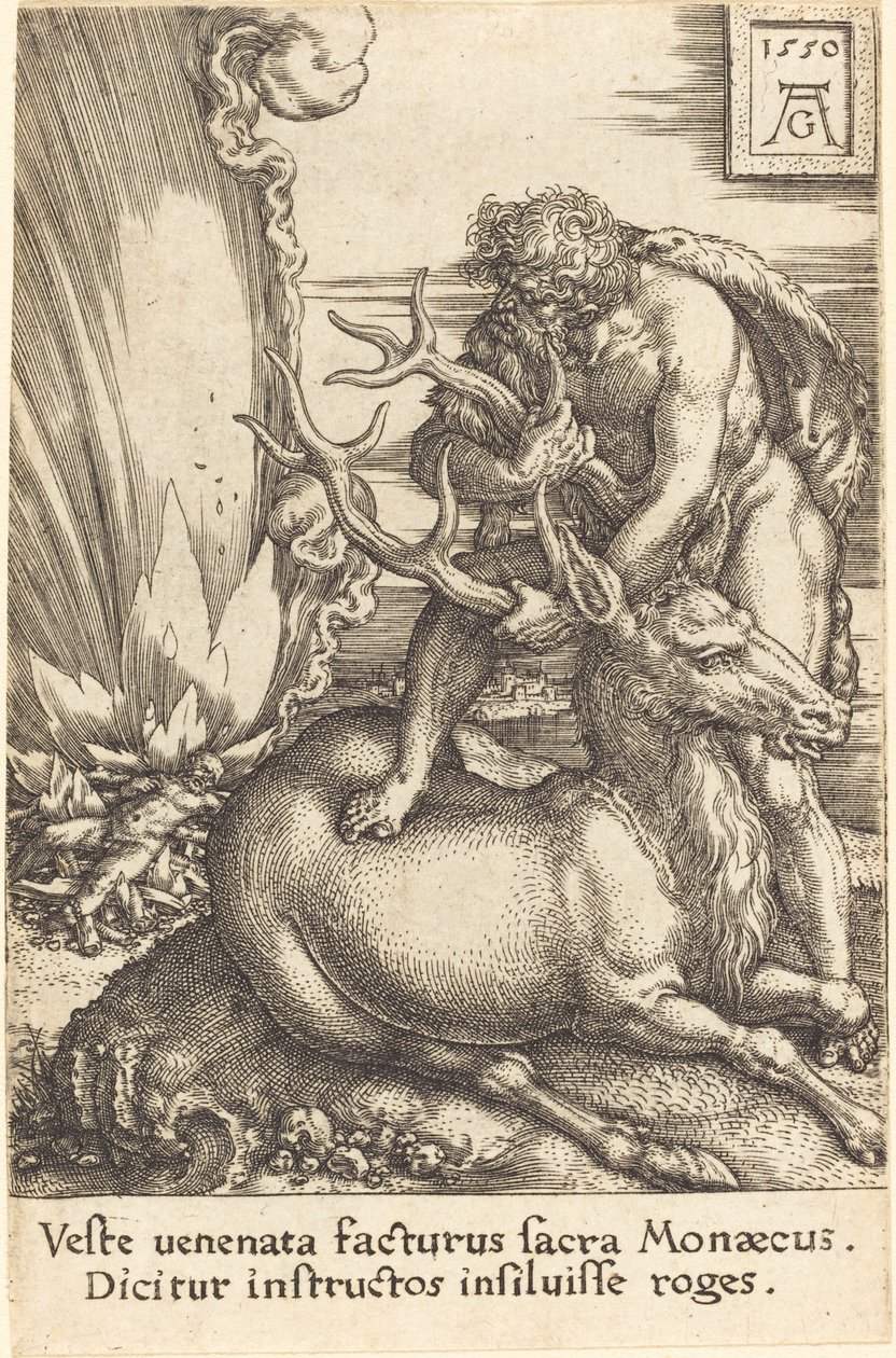 Herkül ve Hintliler, 1550. by Heinrich Aldegrever