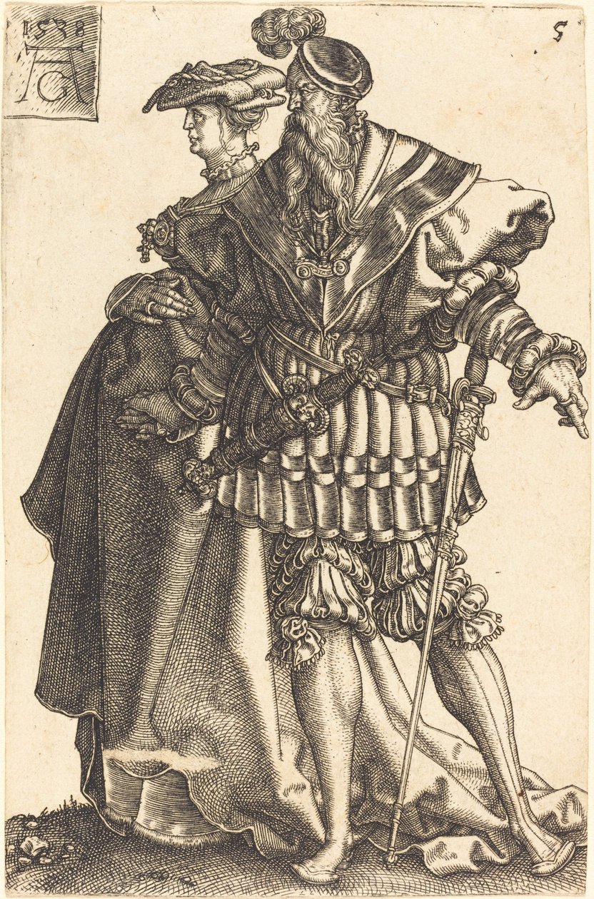 Büyük Düğün Dansçıları, 1538. by Heinrich Aldegrever