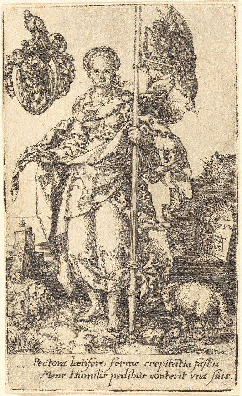 Alçakgönüllülük, 1552. by Heinrich Aldegrever