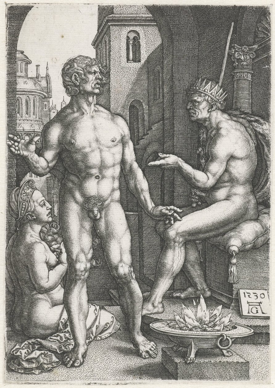 Mucius Scaevola by Heinrich Aldegrever