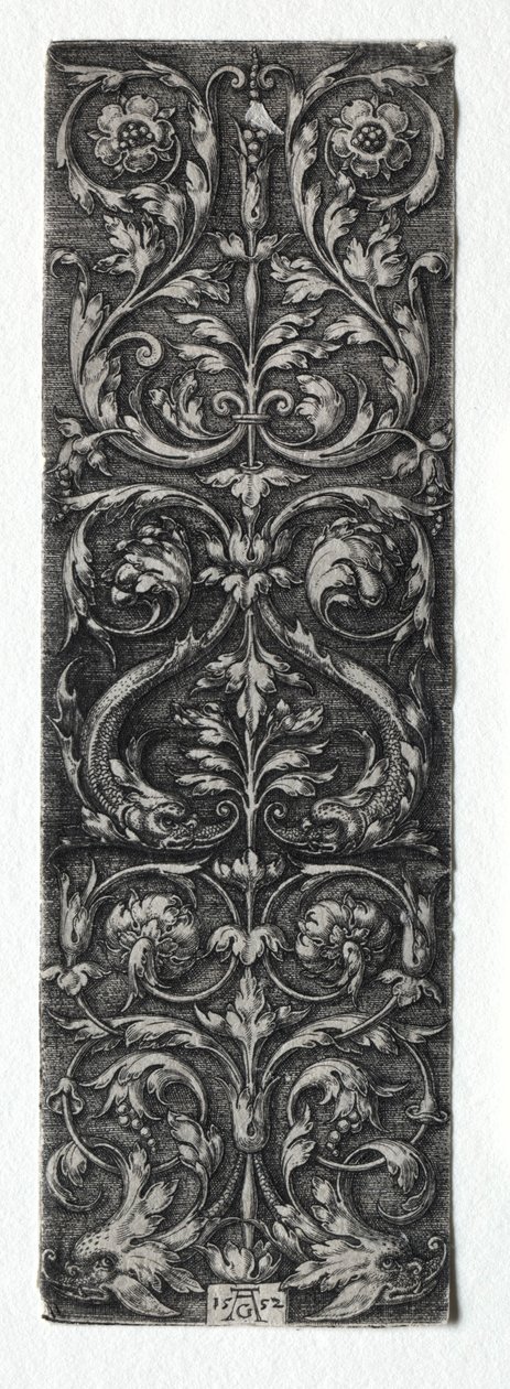 Balıklarla Süsleme Tasarımı, 1552. by Heinrich Aldegrever