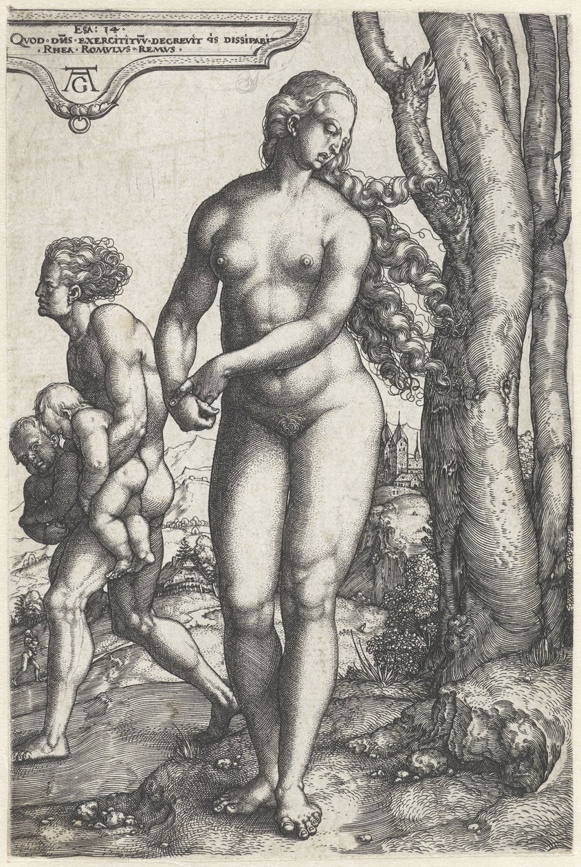 rhea silvia by Heinrich Aldegrever