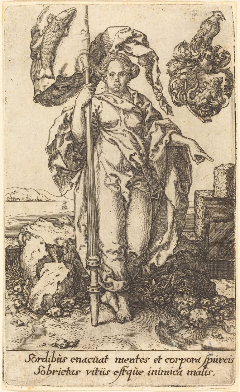 Temperance, 1552. by Heinrich Aldegrever