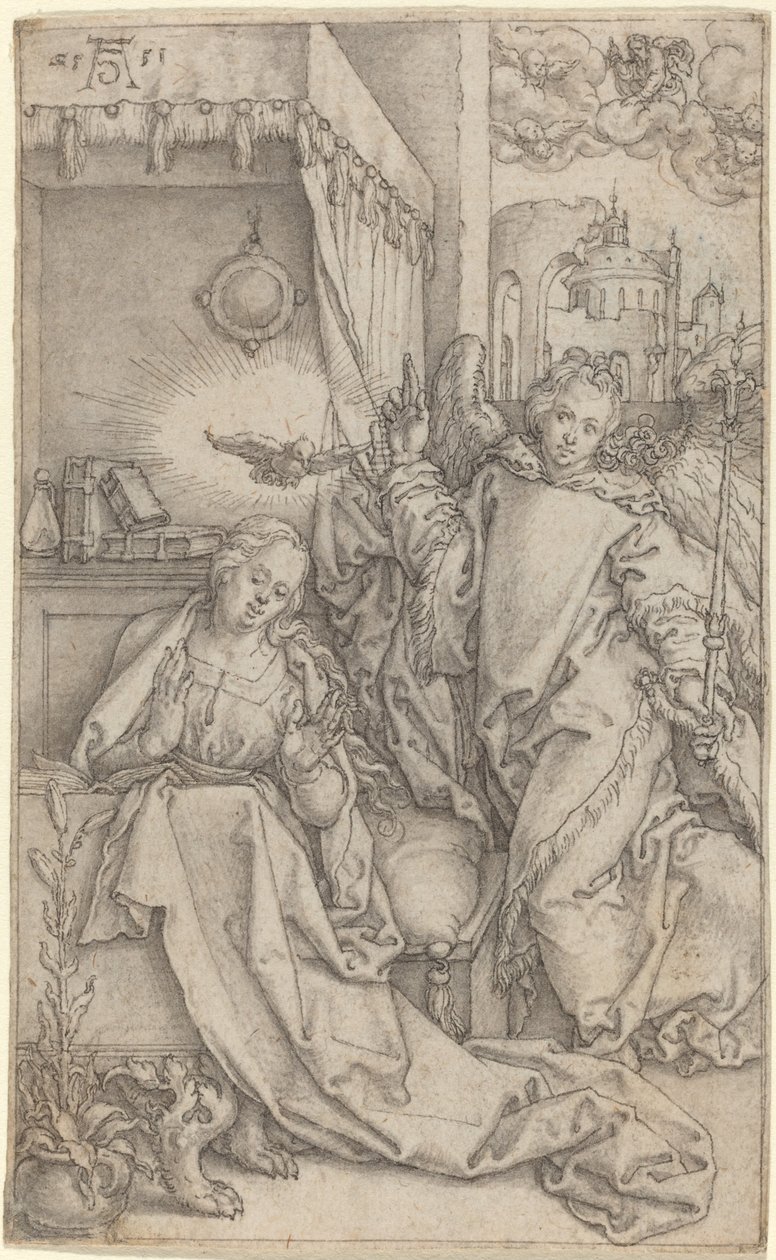 Müjde, 1552. by Heinrich Aldegrever