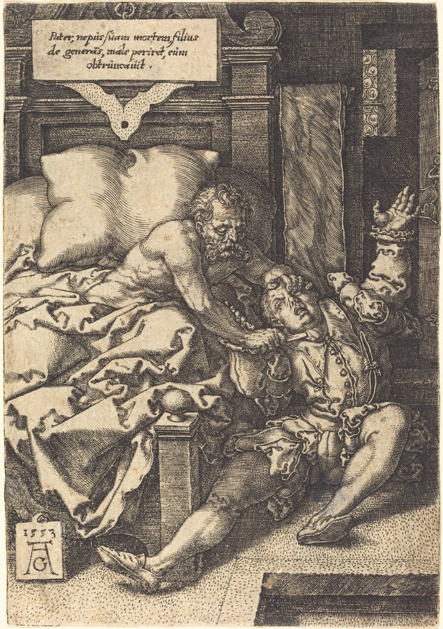 Şiddetli Baba, 1553. by Heinrich Aldegrever