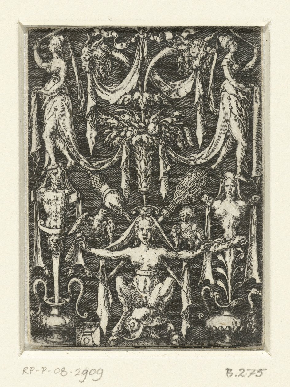 Grotesklerle yüzey dekorasyonu by Heinrich Aldegrever