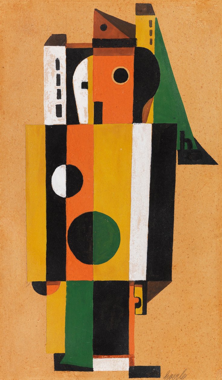 Karşılaşma, 1925. by Heinrich Hoerle