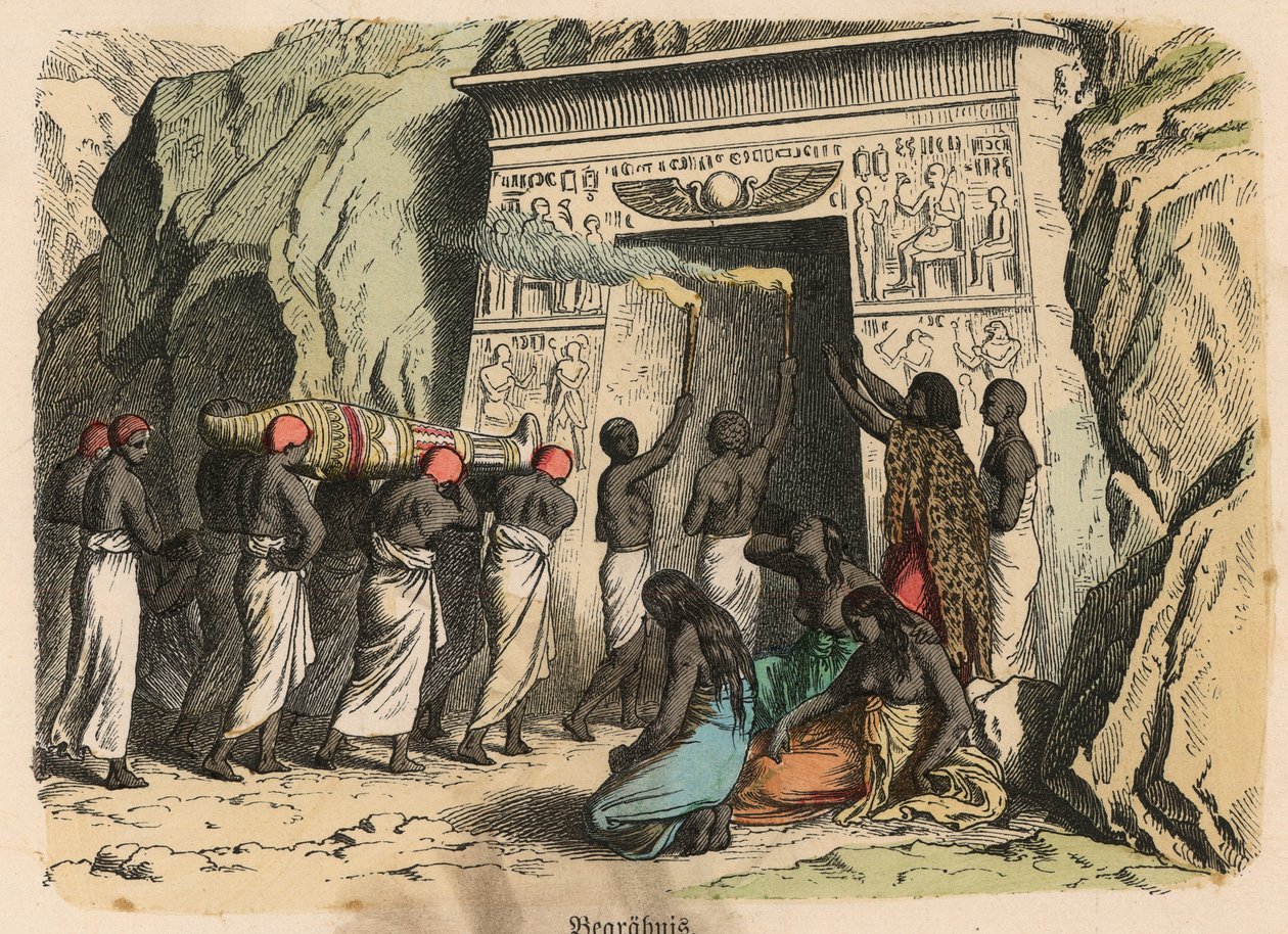 Eski Mısır: Eski Mısır: ritüel cenaze töreni by Heinrich Leutemann