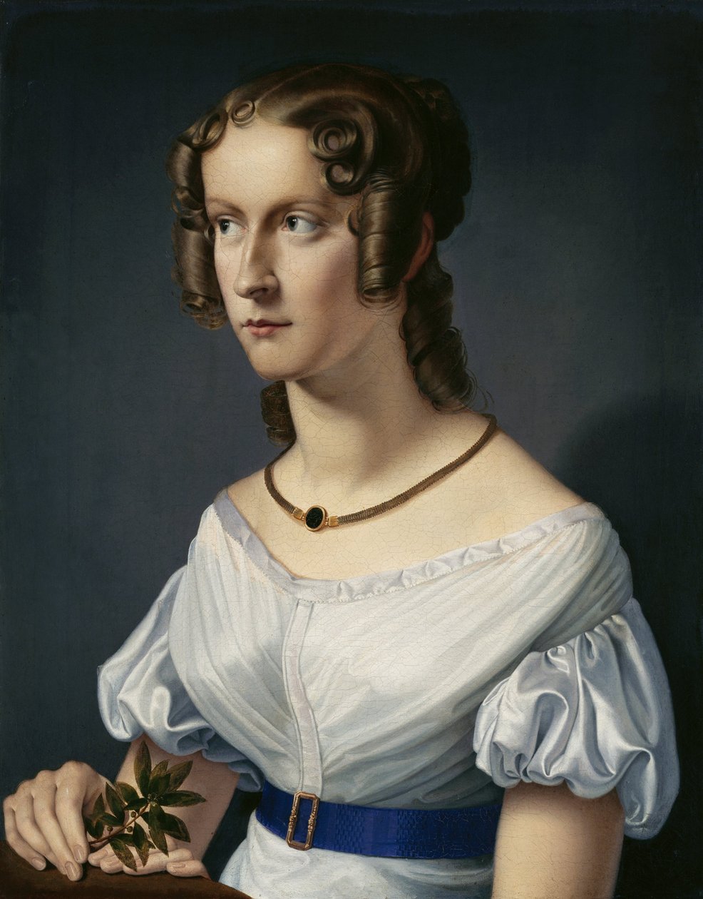 bir kızın portresi by Heinrich Maria von Hess