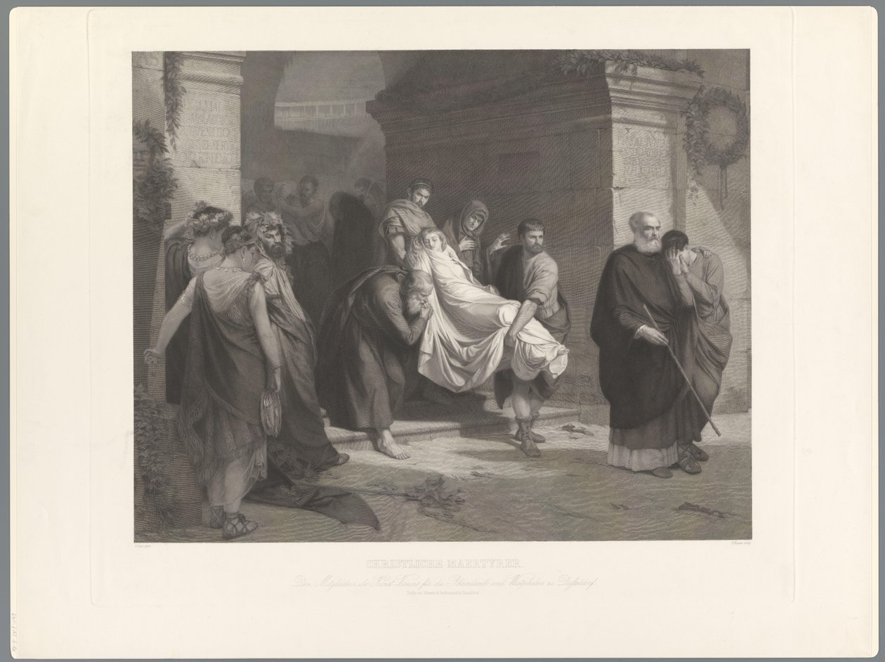 Hristiyan şehitler götürülüyor Christliche Maertyrer by Heinrich Nuesser