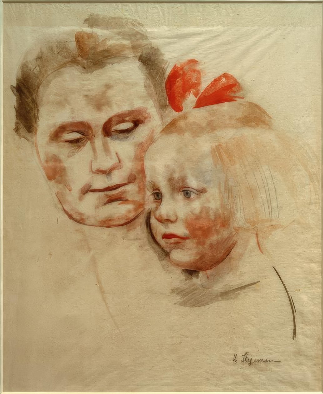 Çocuklu anne (Anna ve Käte Werner) by Heinrich Stegemann