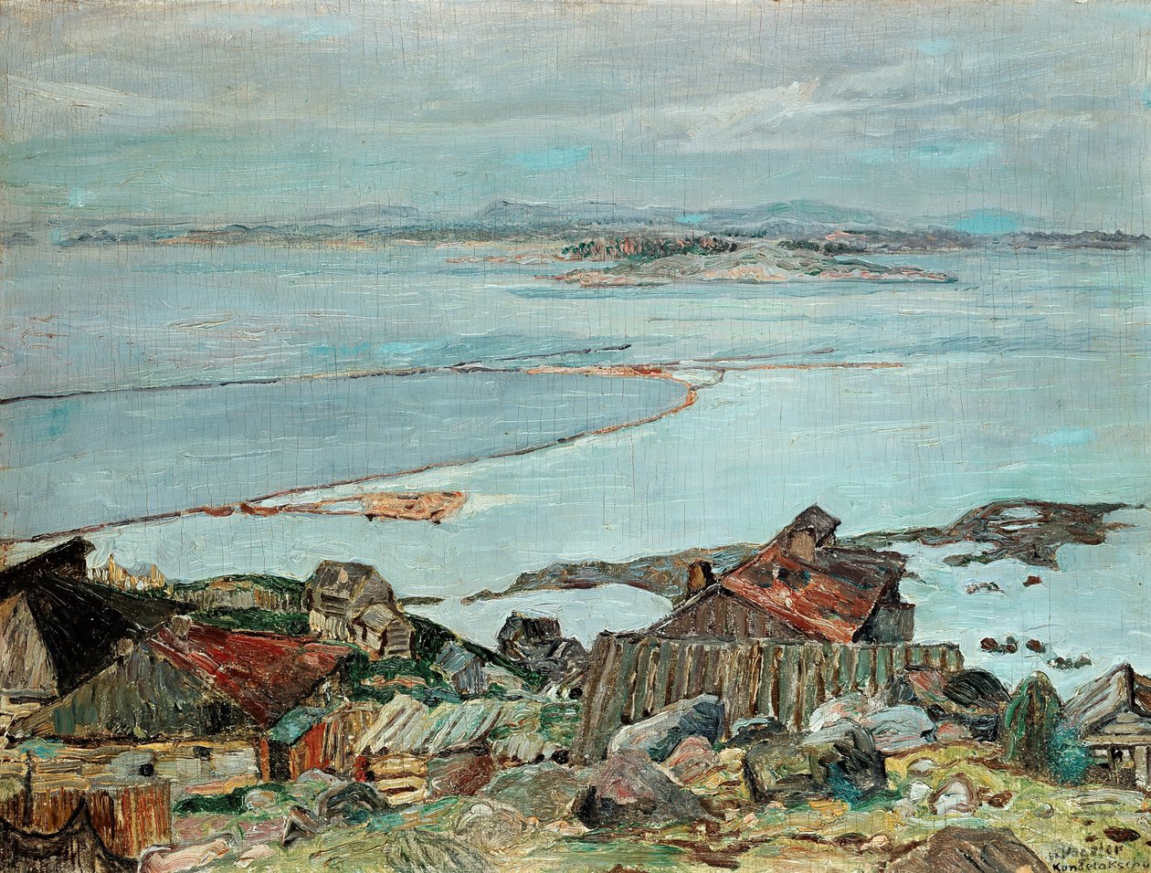 Kandalakşa, 1925. by Heinrich Vogeler