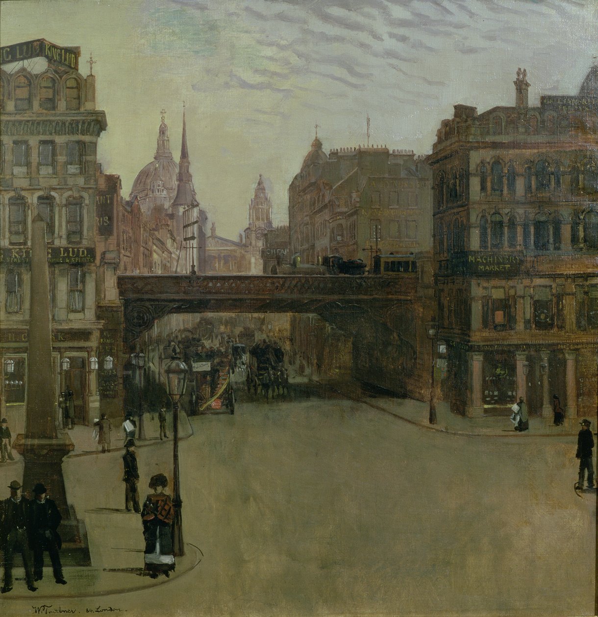 Ludgate Tepesi, 1884 by Heinrich Wilhelm Truebner