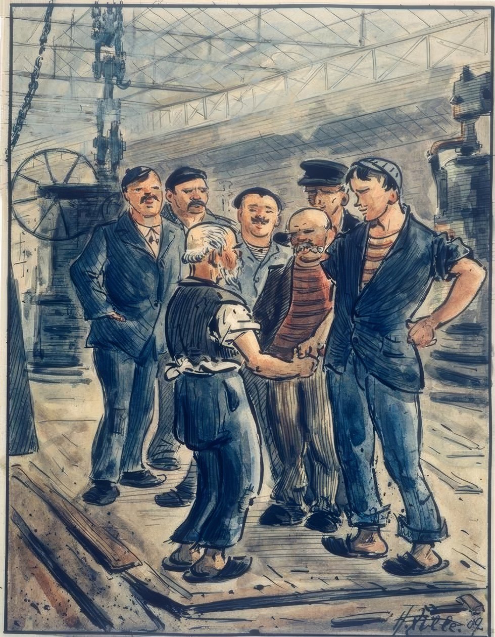 yıldönümü ben by Heinrich Zille
