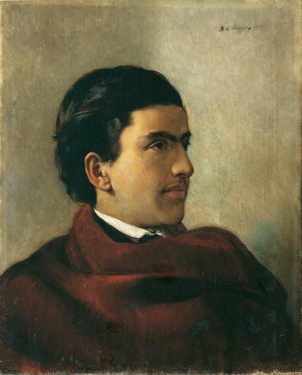 Avusturyalı subay Otto Pohl by Heinrich von Angeli