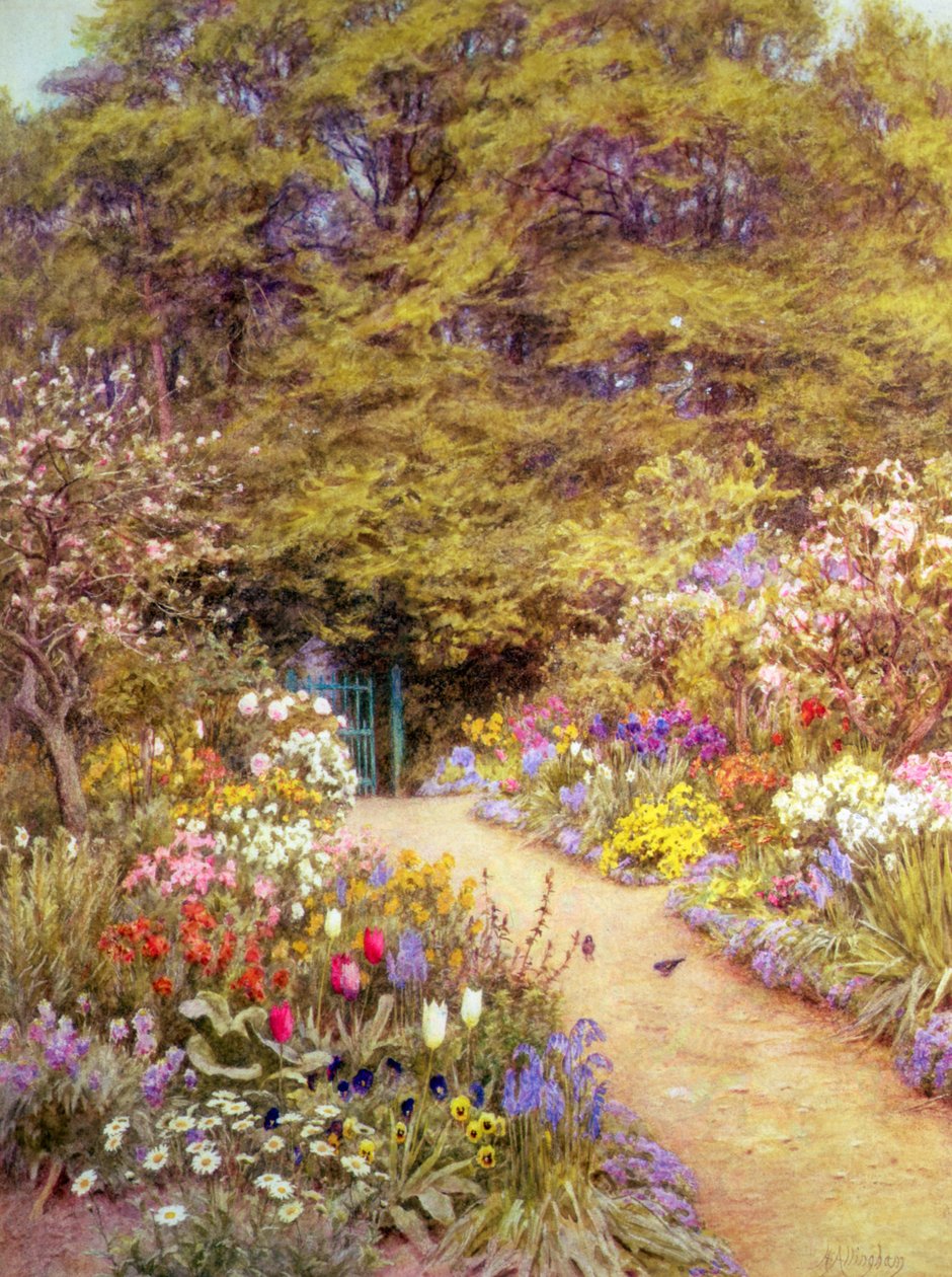 Mutfak Bahçesi, Farringford by Helen Allingham