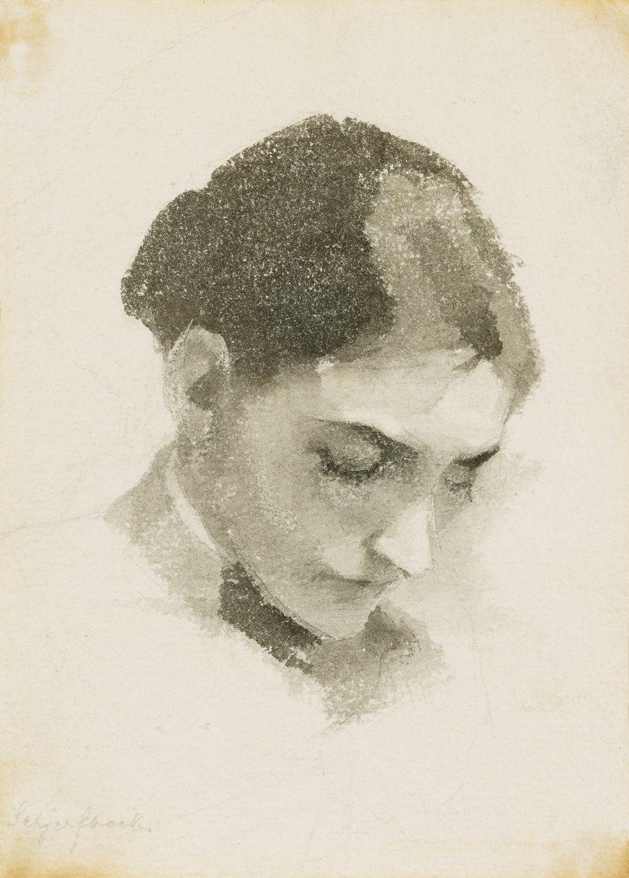 Bir Kadının Başı by Helene Schjerfbeck
