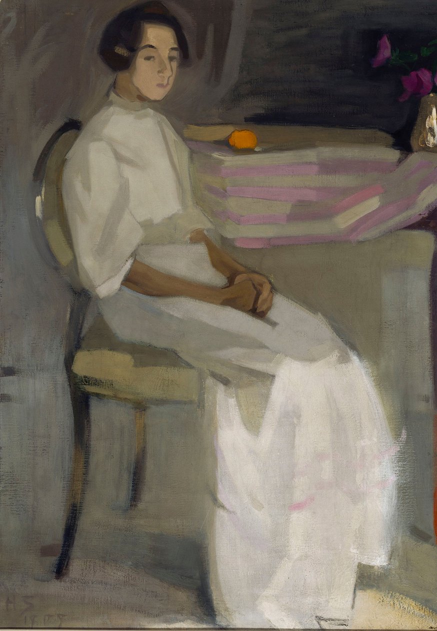 Kostüm Resmi II, 1909. by Helene Schjerfbeck