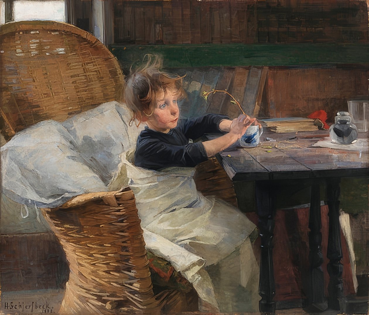 İyileşme. 1888 by Helene Schjerfbeck
