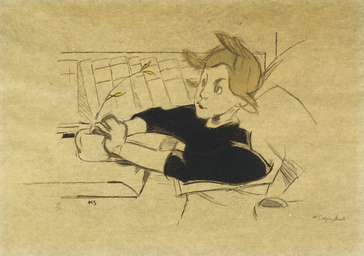 İyileşen; Konvalescenten by Helene Schjerfbeck