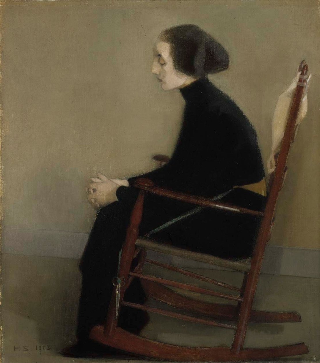 Terzi Çalışan Kadın, 1903. by Helene Schjerfbeck