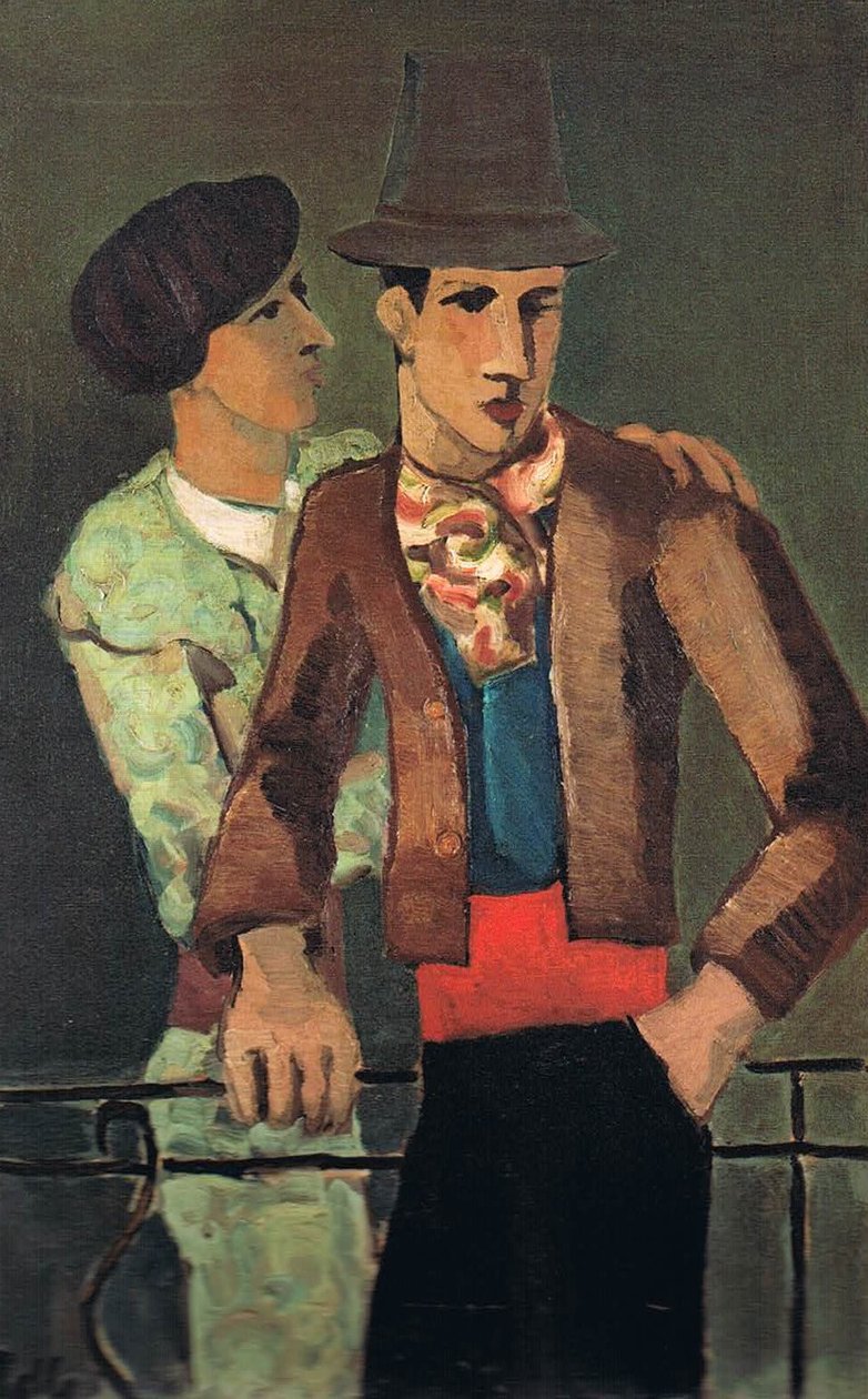Bir toreronun omzundan tutulan Picador by Helmut Kolle