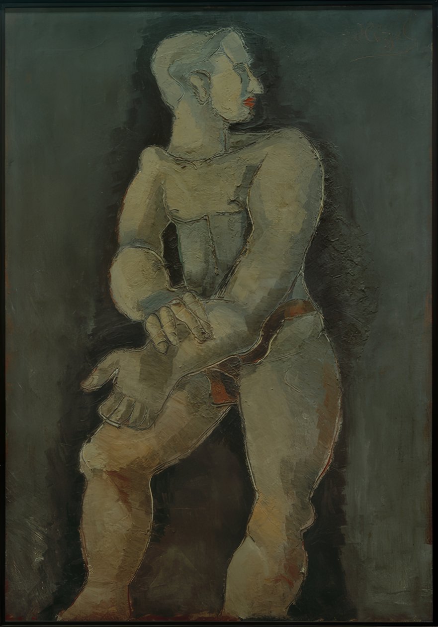 Gerçek boy erkek çıplak by Helmut Kolle