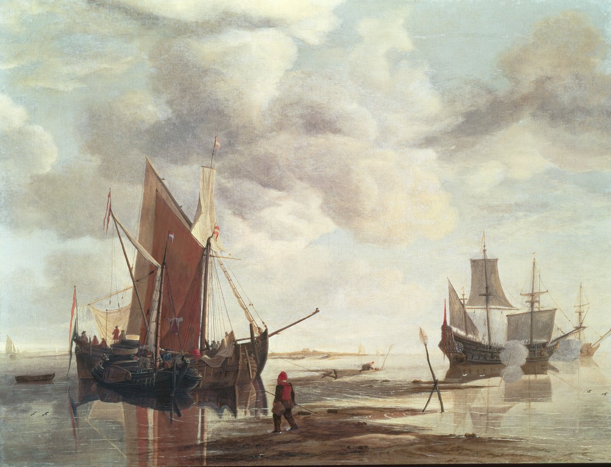 Durgun deniz by Hendrick Dubbels