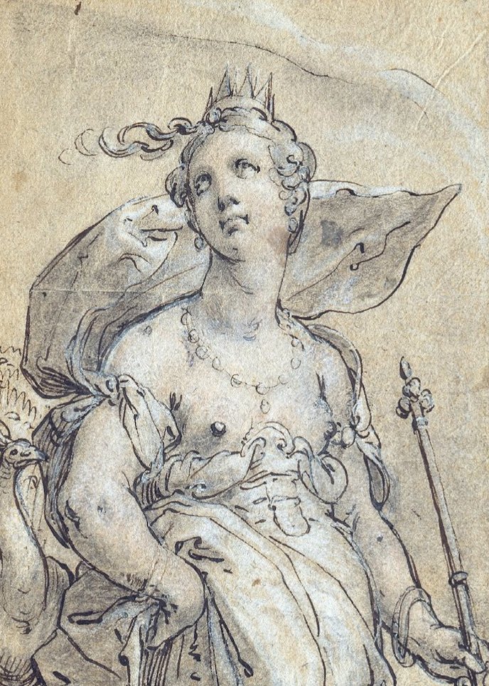 Juno by Hendrik Goltzius