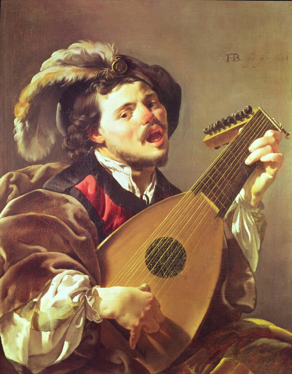 Ud Oyuncusu, 1624 by Hendrick ter Brugghen