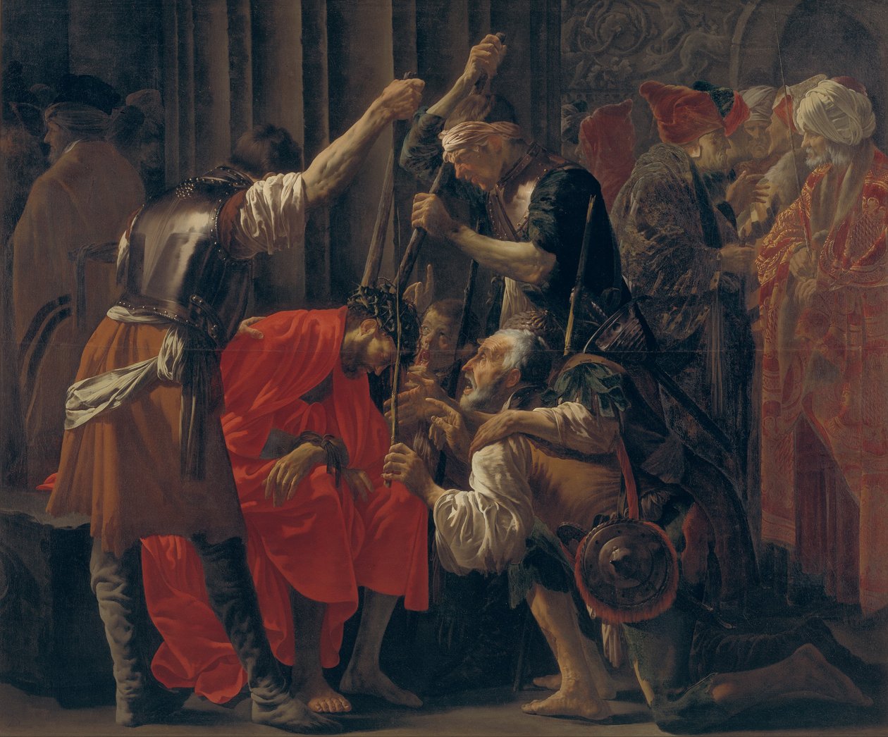 Dikenlerle Taçlandırılan İsa by Hendrick ter Brugghen