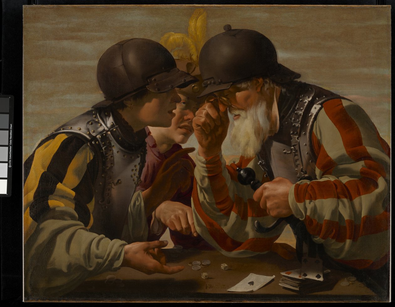 Kumarbazlar, 1623 by Hendrick ter Brugghen