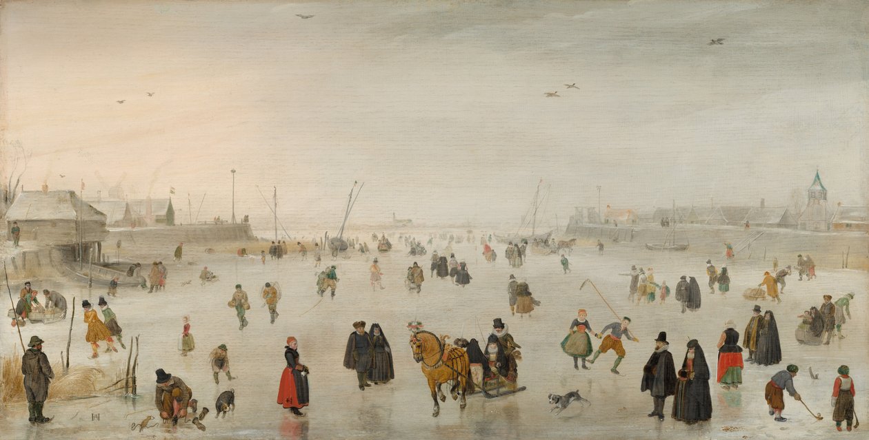 Buzda Bir Sahne, c. 1625. by Hendrick Avercamp