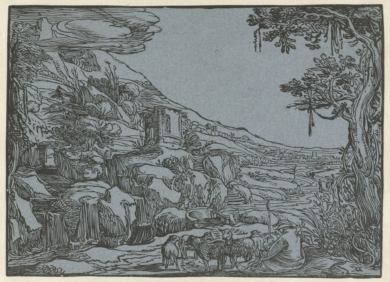 Arkadya manzarası by Hendrick Goltzius (rejected attribution)