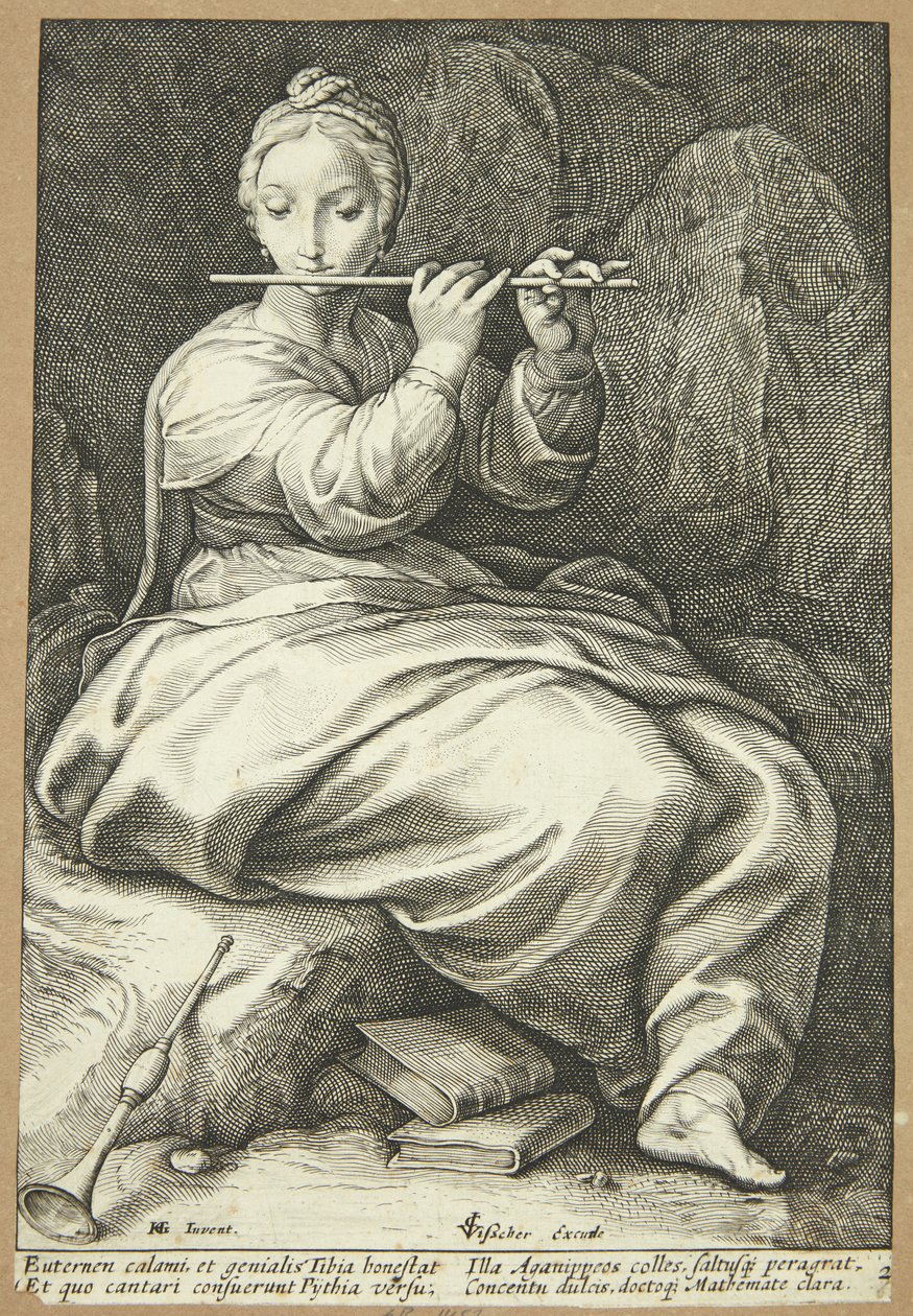 euterpe by Hendrick Goltzius