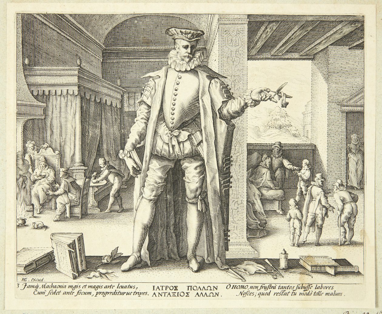 Bir insan olarak doktor by Hendrick Goltzius