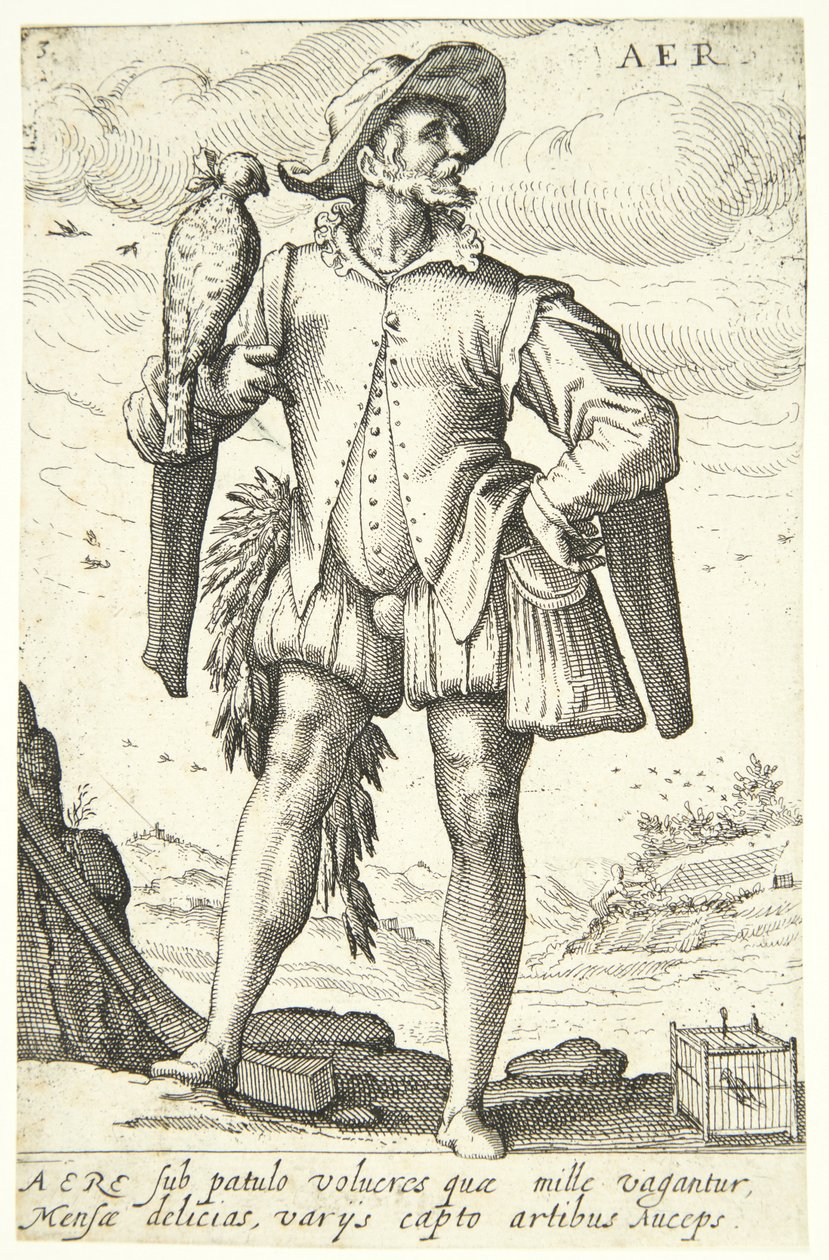 Hava (Aer) by Hendrick Goltzius