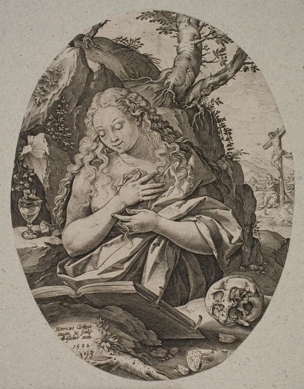 Mecdelli Maria by Hendrick Goltzius
