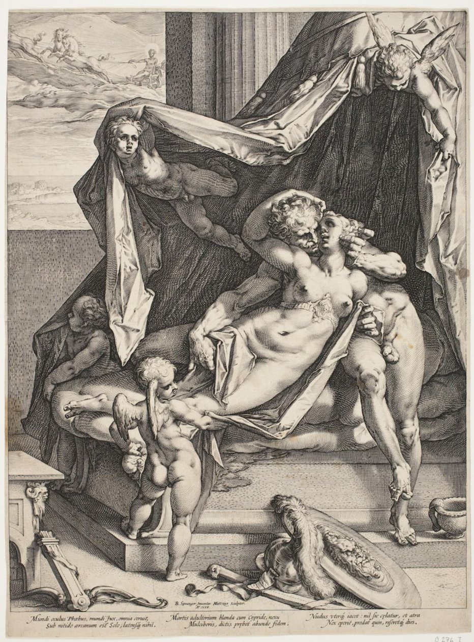 Mars ve Venüs by Hendrick Goltzius