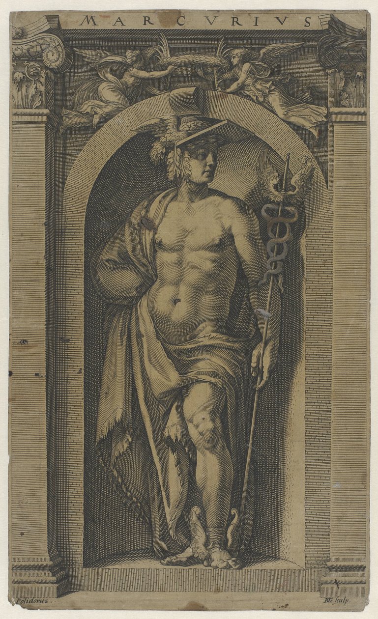 Merkür Marcius (nesne üzerindeki başlık) by Hendrick Goltzius