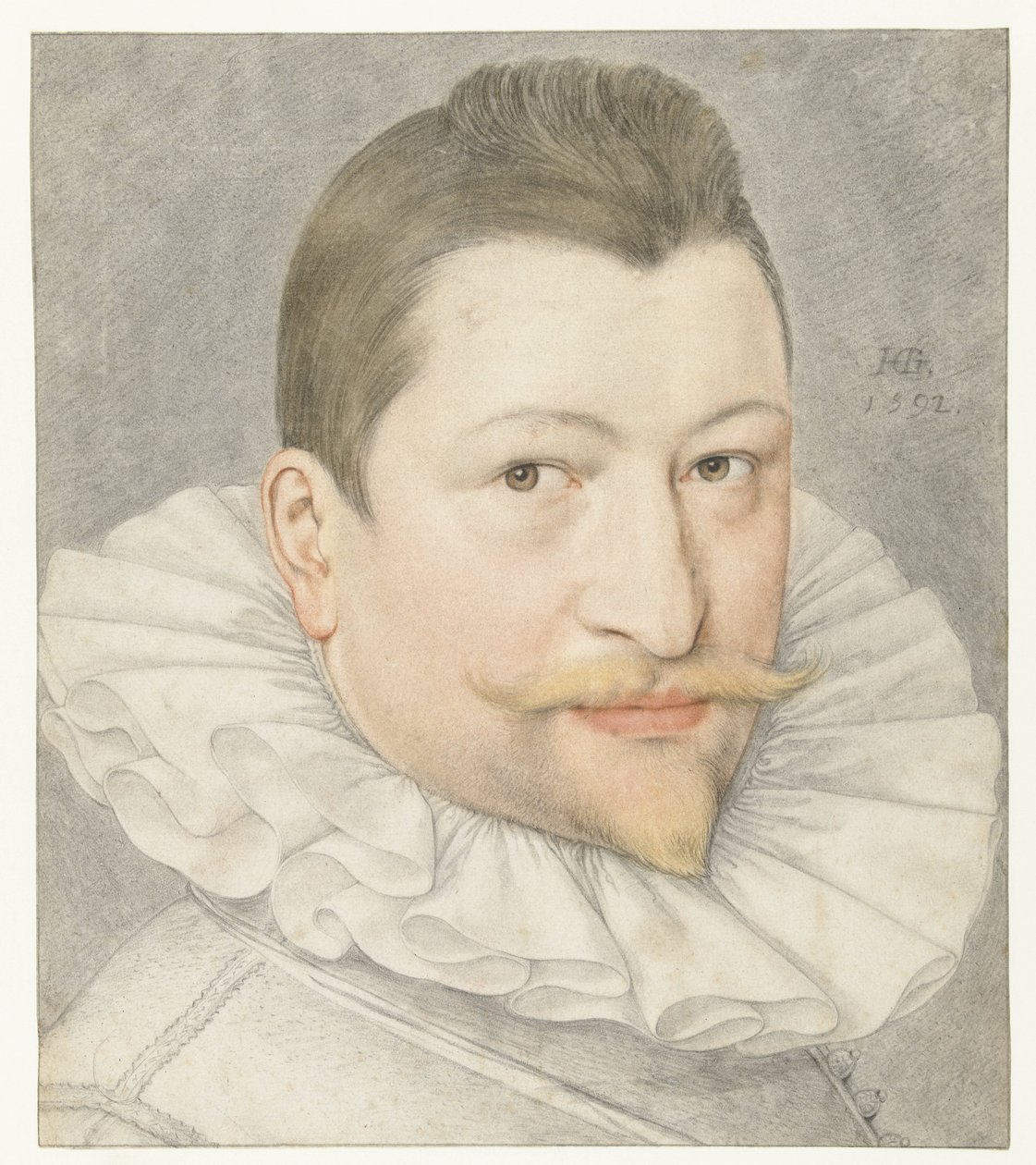 Johannes Sadeler I'in Portresi by Hendrick Goltzius