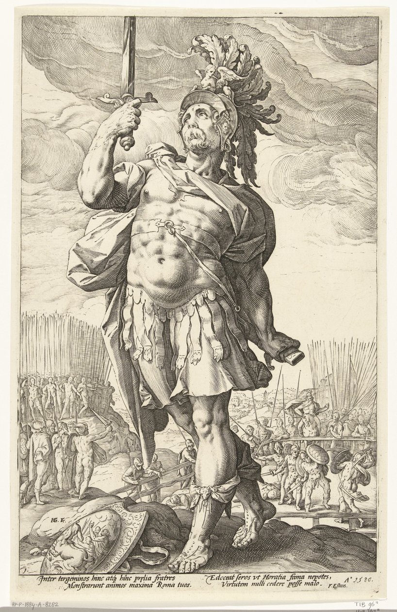 Publius Horatius De Romeinse holden (dizi adı) by Hendrick Goltzius