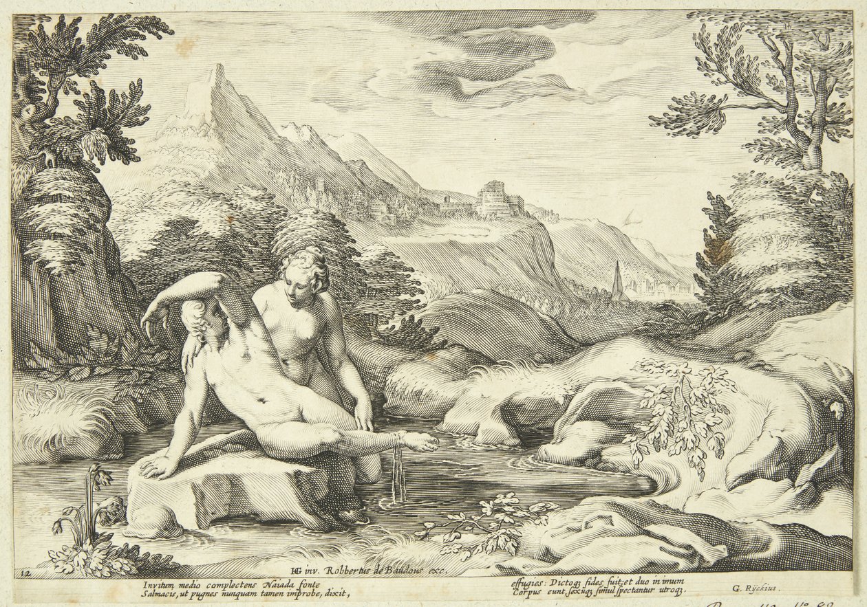 Salmakis ve Hermafroditos by Hendrick Goltzius