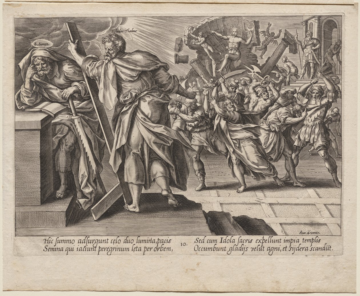 St. Judas Thadeus ve Simon Zealot by Hendrick Goltzius