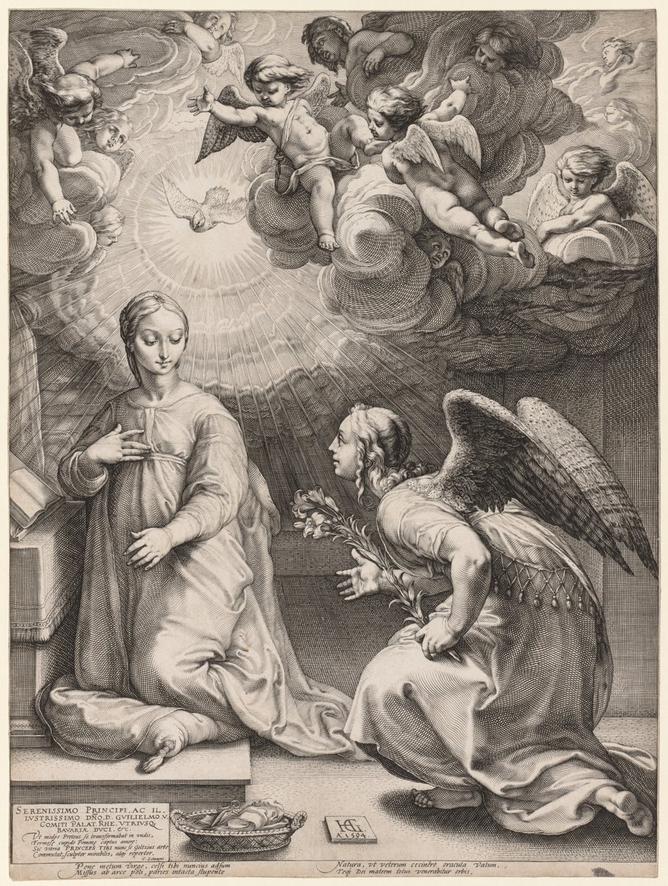 Duyuru by Hendrick Goltzius