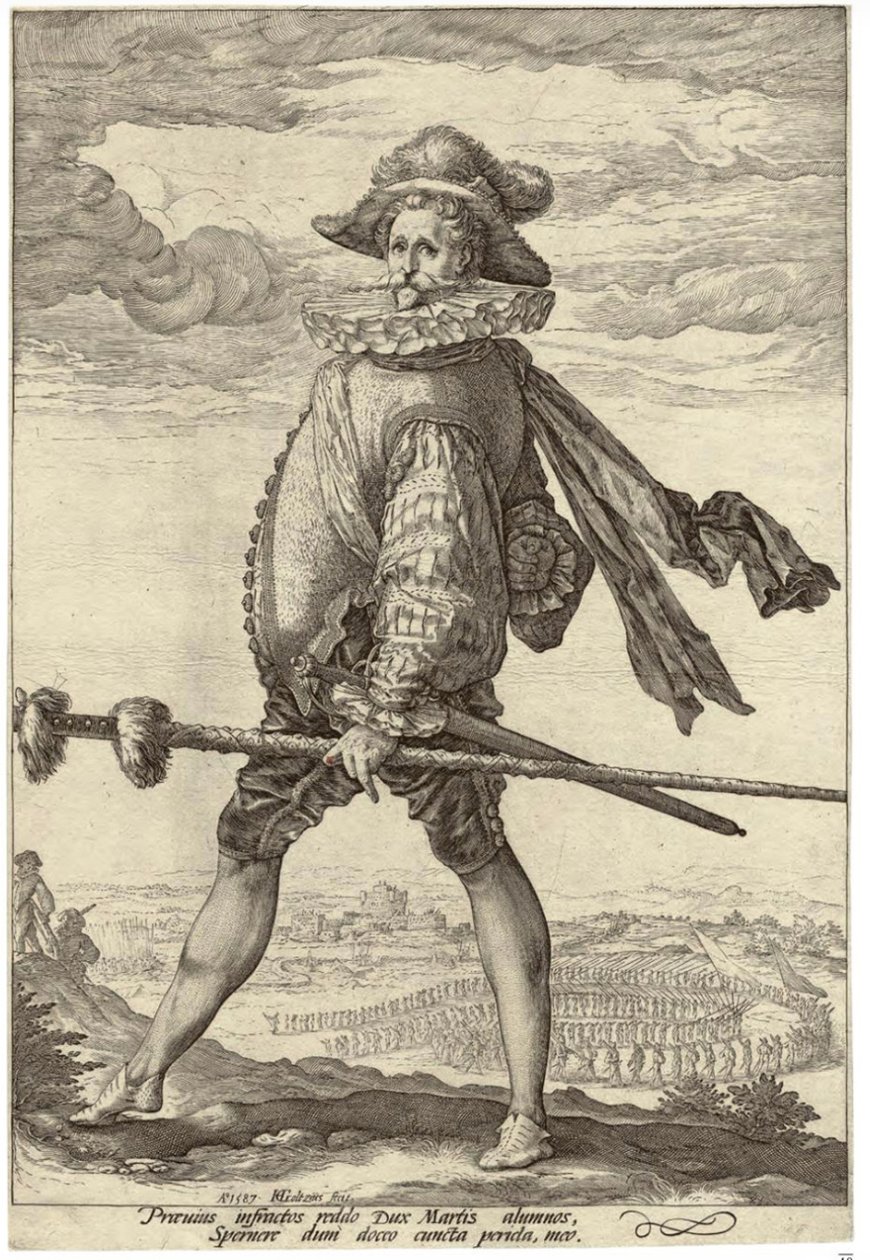 Piyade Kaptanı by Hendrick Goltzius