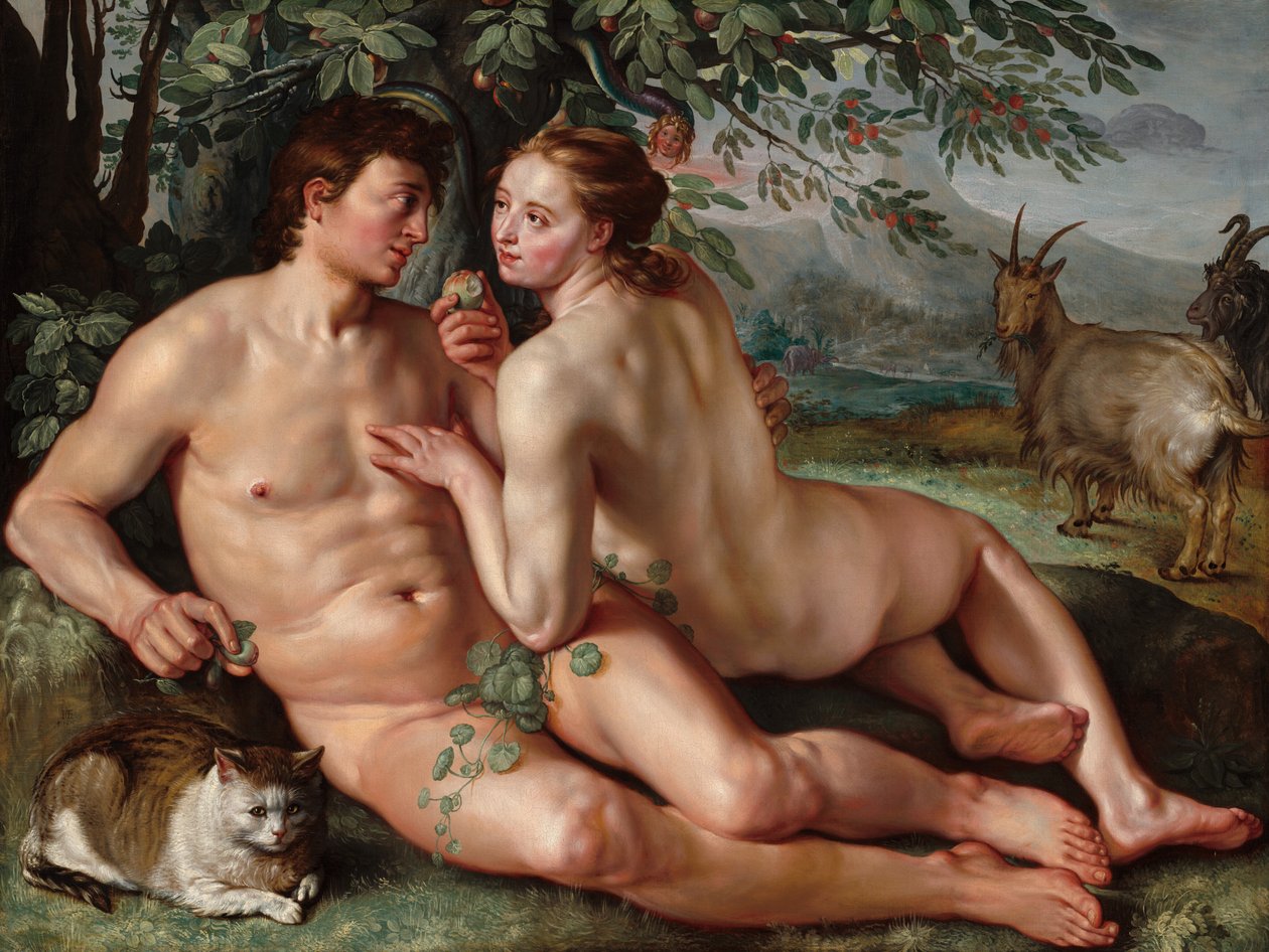 İnsanın Düşüşü by Hendrick Goltzius