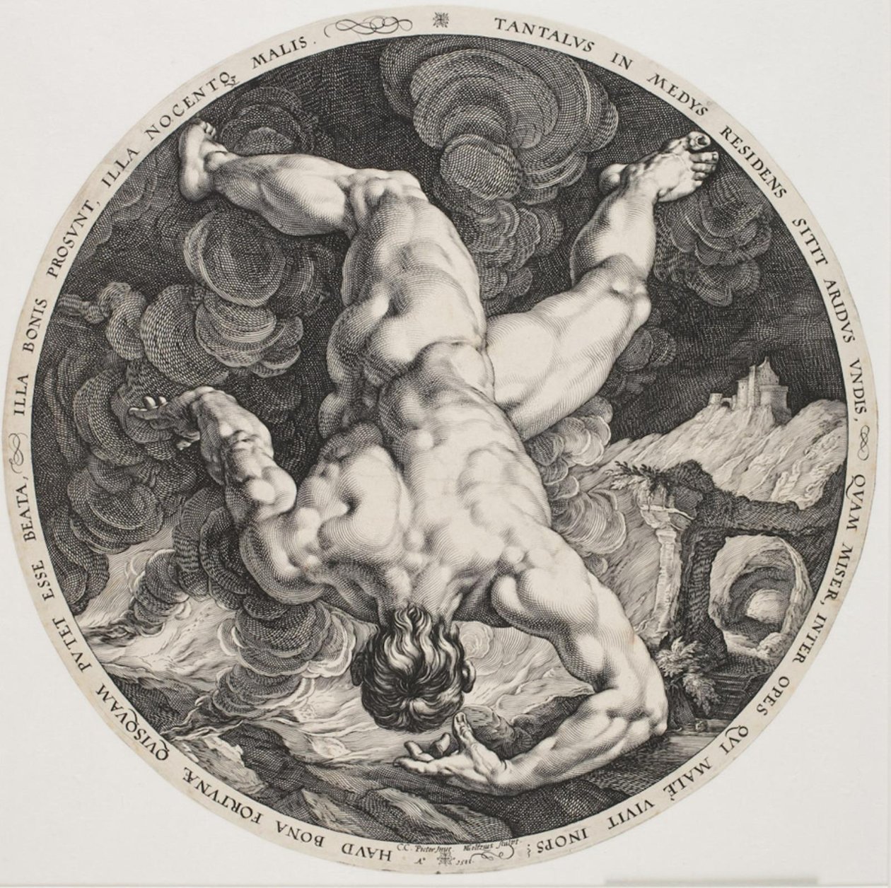 Dört Rezillik - Tantalus by Hendrick Goltzius