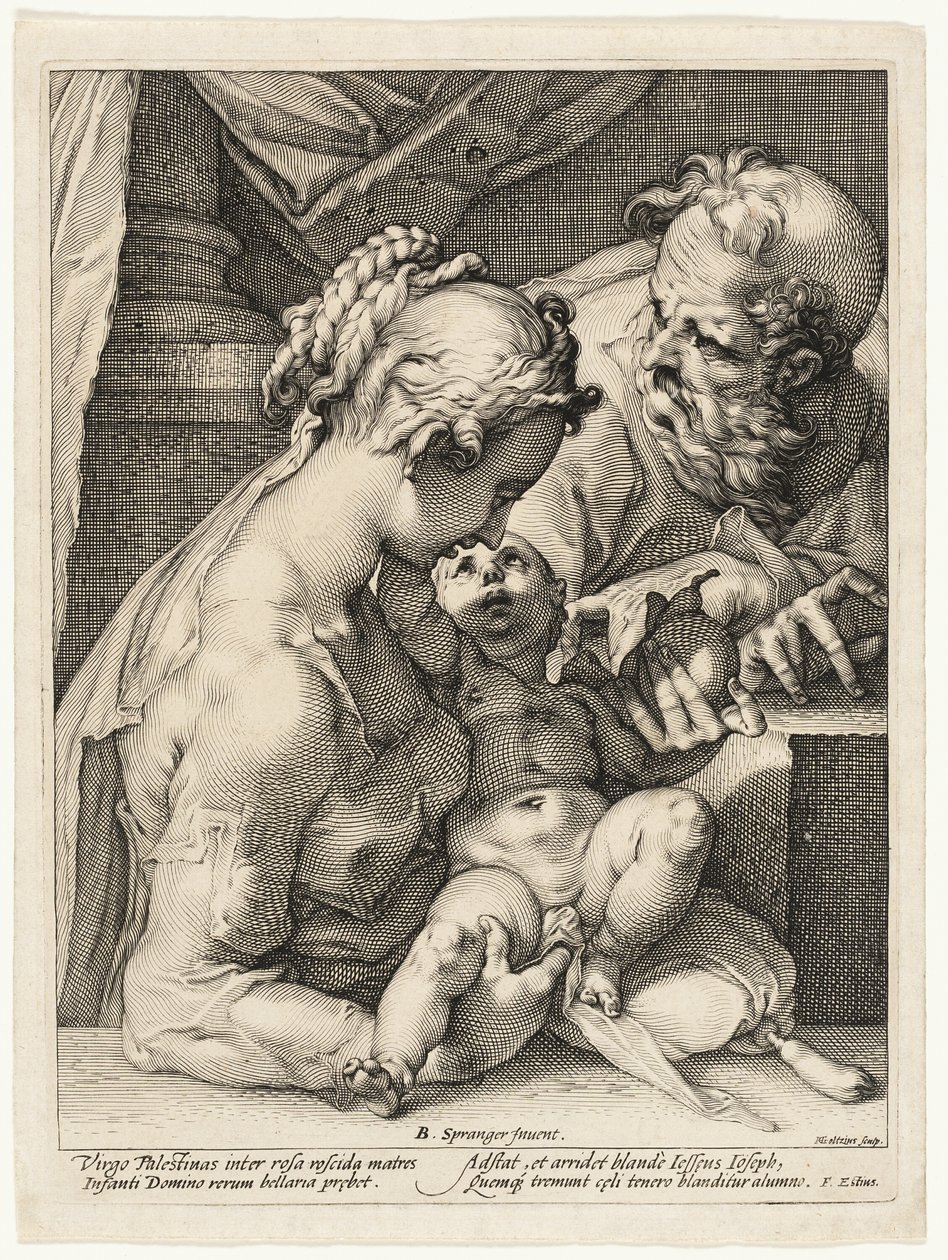 Kutsal Aile by Hendrick Goltzius