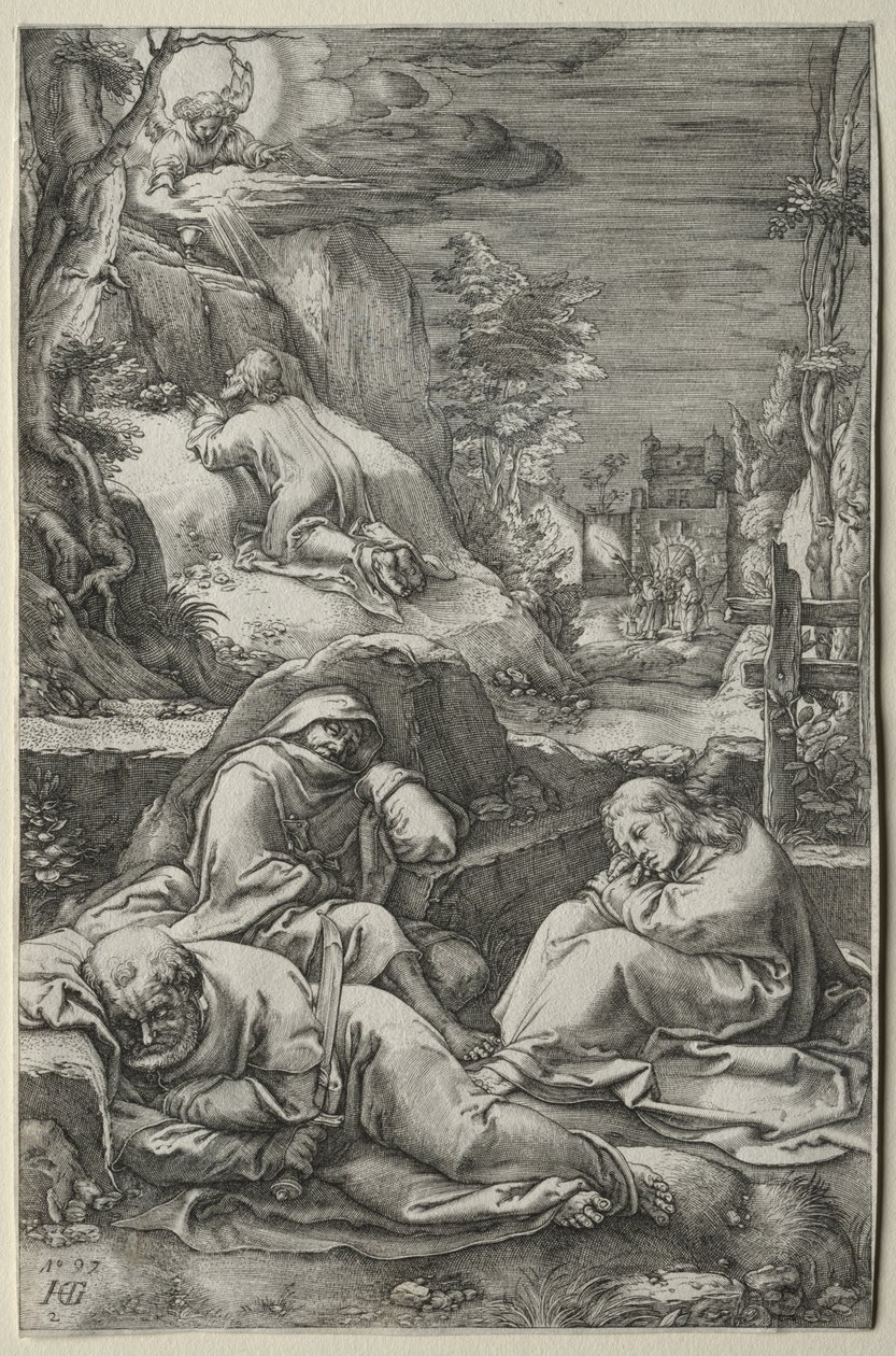 Tutku: Bahçedeki Acı by Hendrick Goltzius